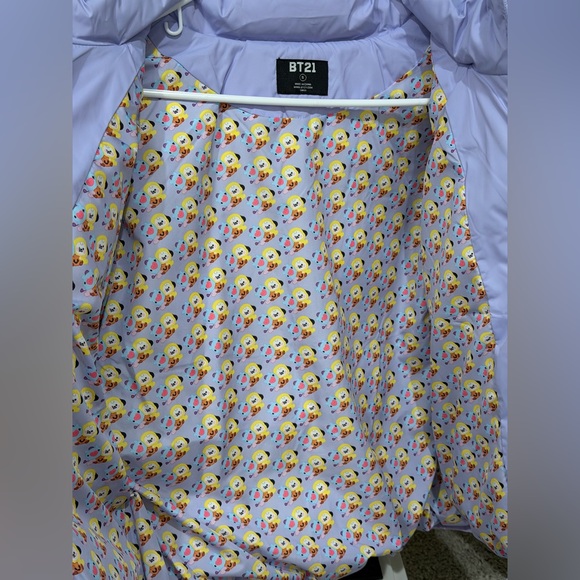 BT21 Line Friends Lavender Puffer Jacket size S - Picture 5 of 7
